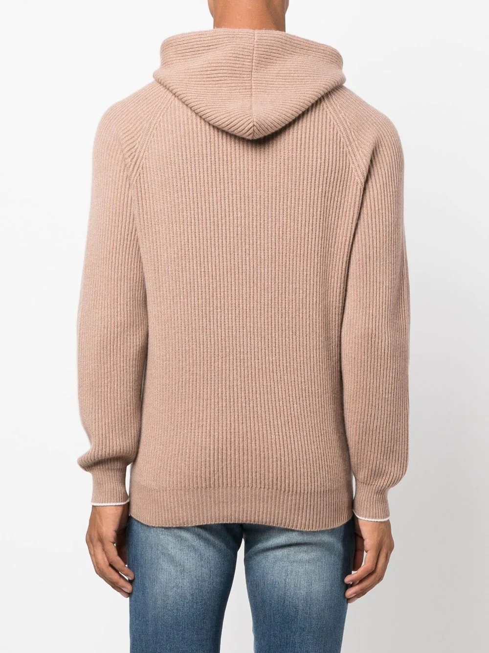 cashmere ribbed hoodie - 4