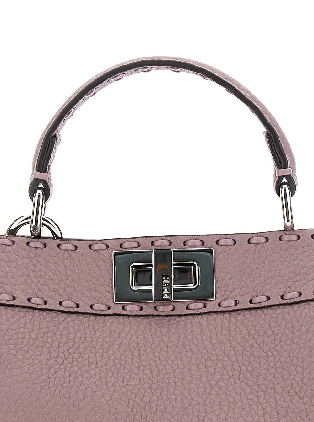 Fendi Women 'Peekaboo Iseeu Small' Pink Handbag With Shoulder Strap In Leather Woman - 5