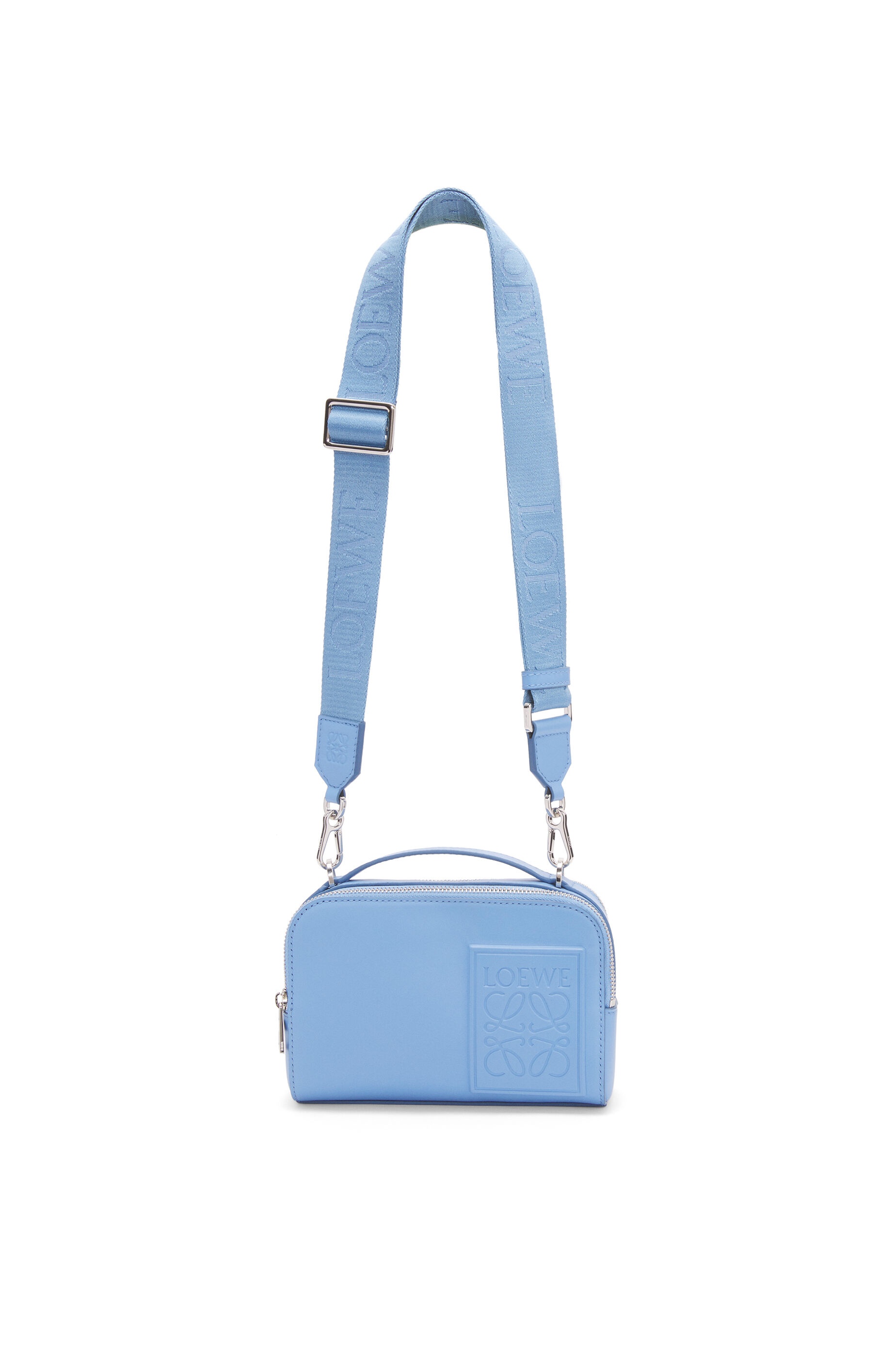 LOEWE Puzzle Bag In Satin Calfskin Olympic Blue in Calfskin Leather with  Palladium-tone - US