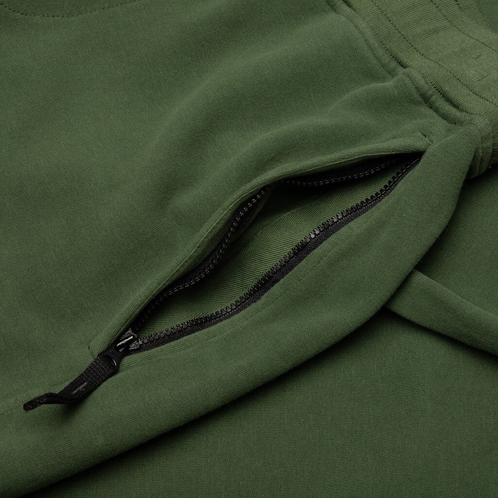 CARGO FLEECE PANTS - OLIVE GREEN - 3