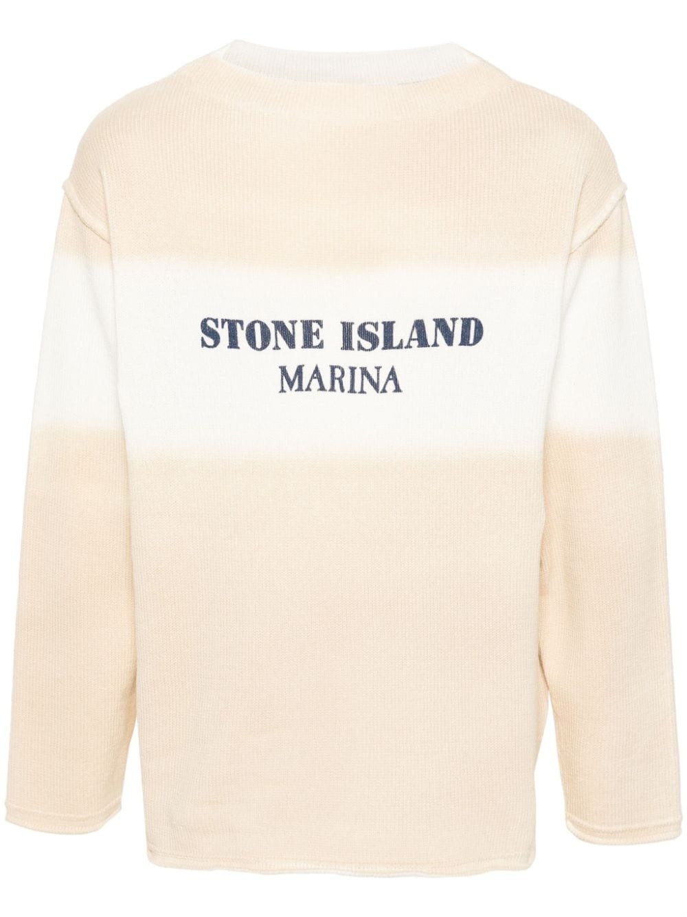 logo-print cotton jumper - 1
