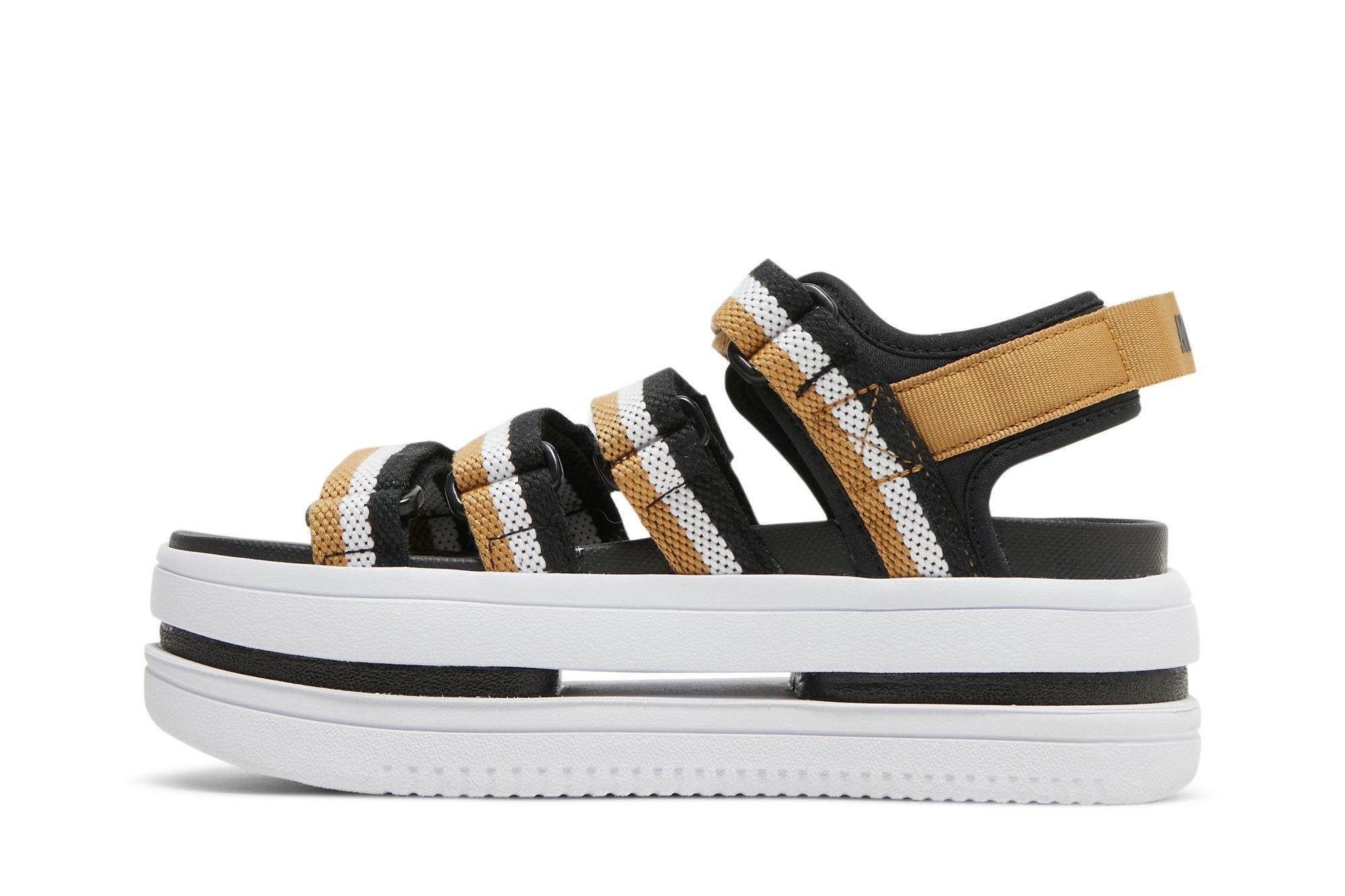 Wmns Icon Classic Sandal 'Black Metallic Gold' - 3