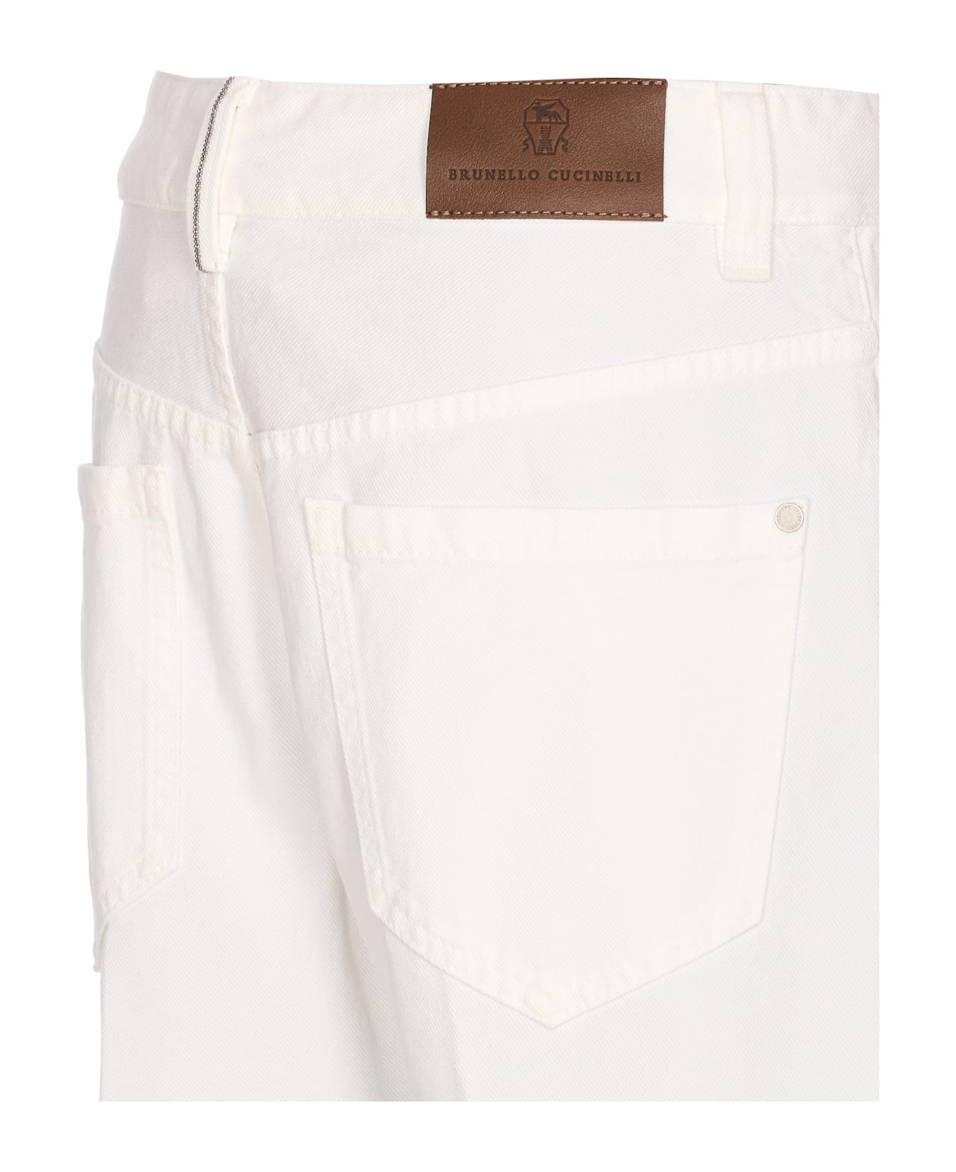Contemporary Square Denim Pants With Jewel - 3