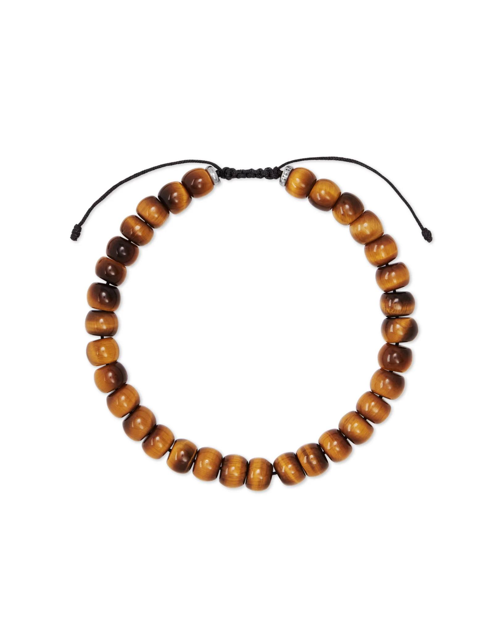 Cade Oxidized Sterling Silver Bracelet in Brown Tiger's Eye - 1