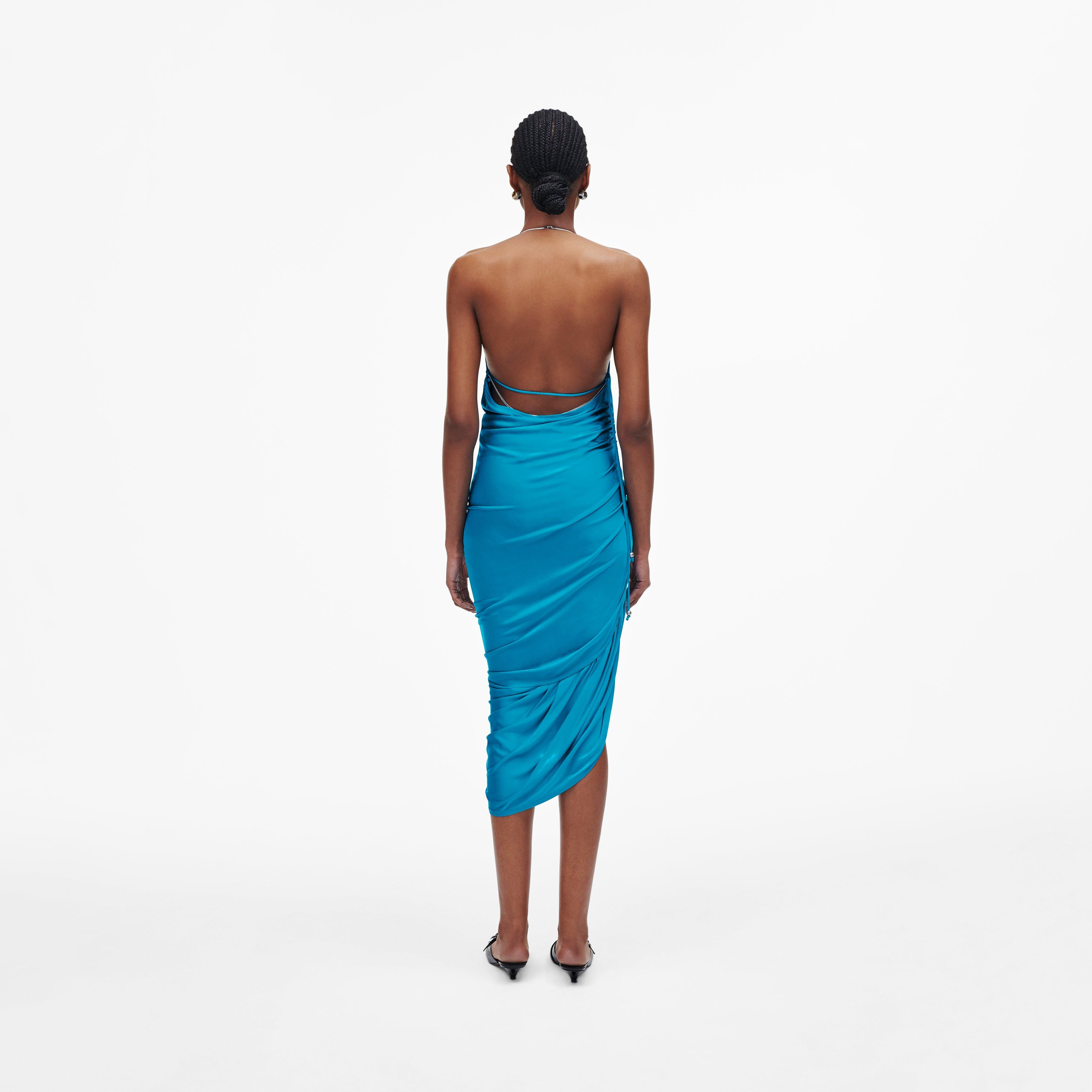 FLUID DRAPED DRESS - 4