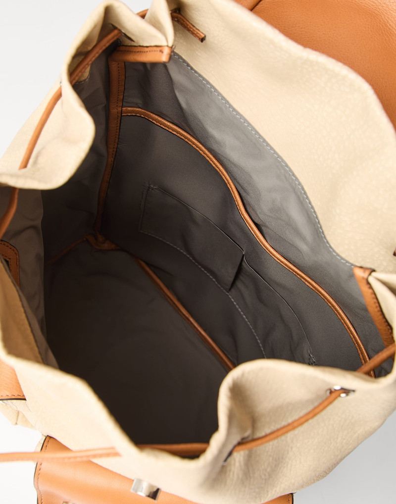 Cowhide leisure backpack 5