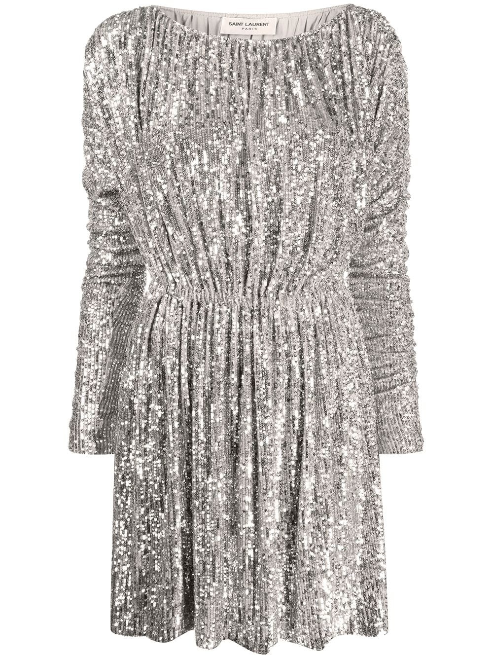 sequin-embellished dress - 1