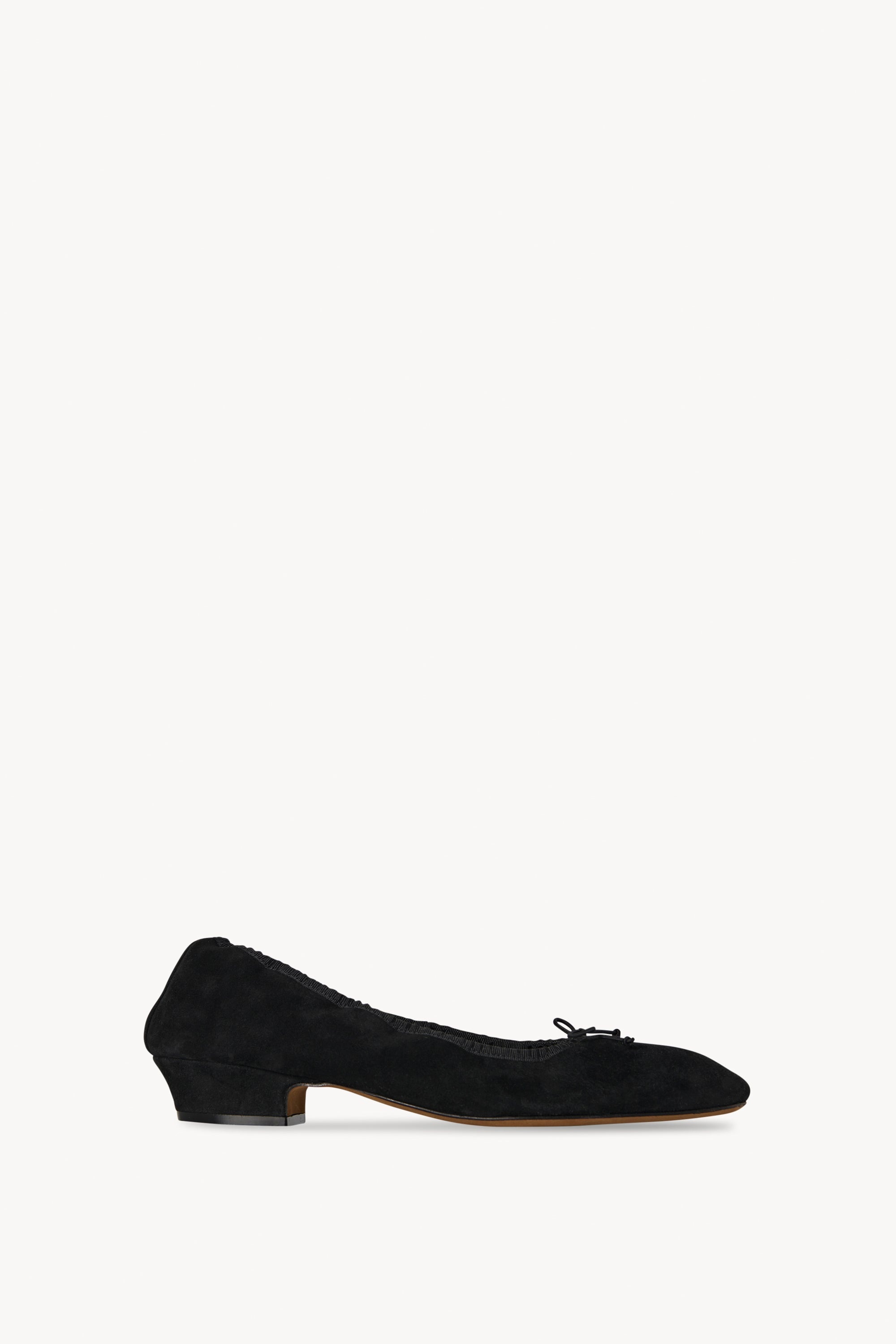 Awar Heeled Ballerina in Suede - 1