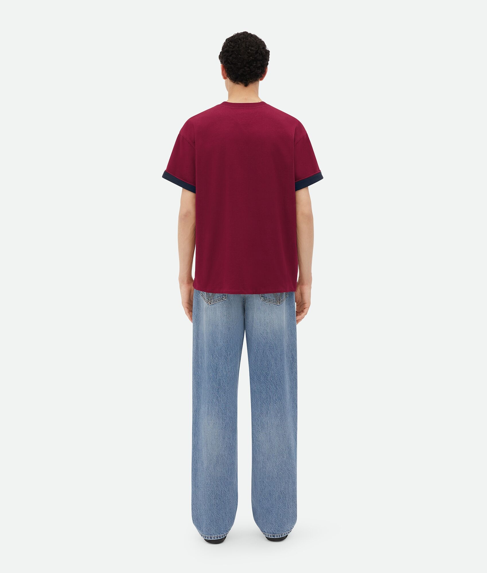 Double Layer Relaxed Cotton T-Shirt - 3