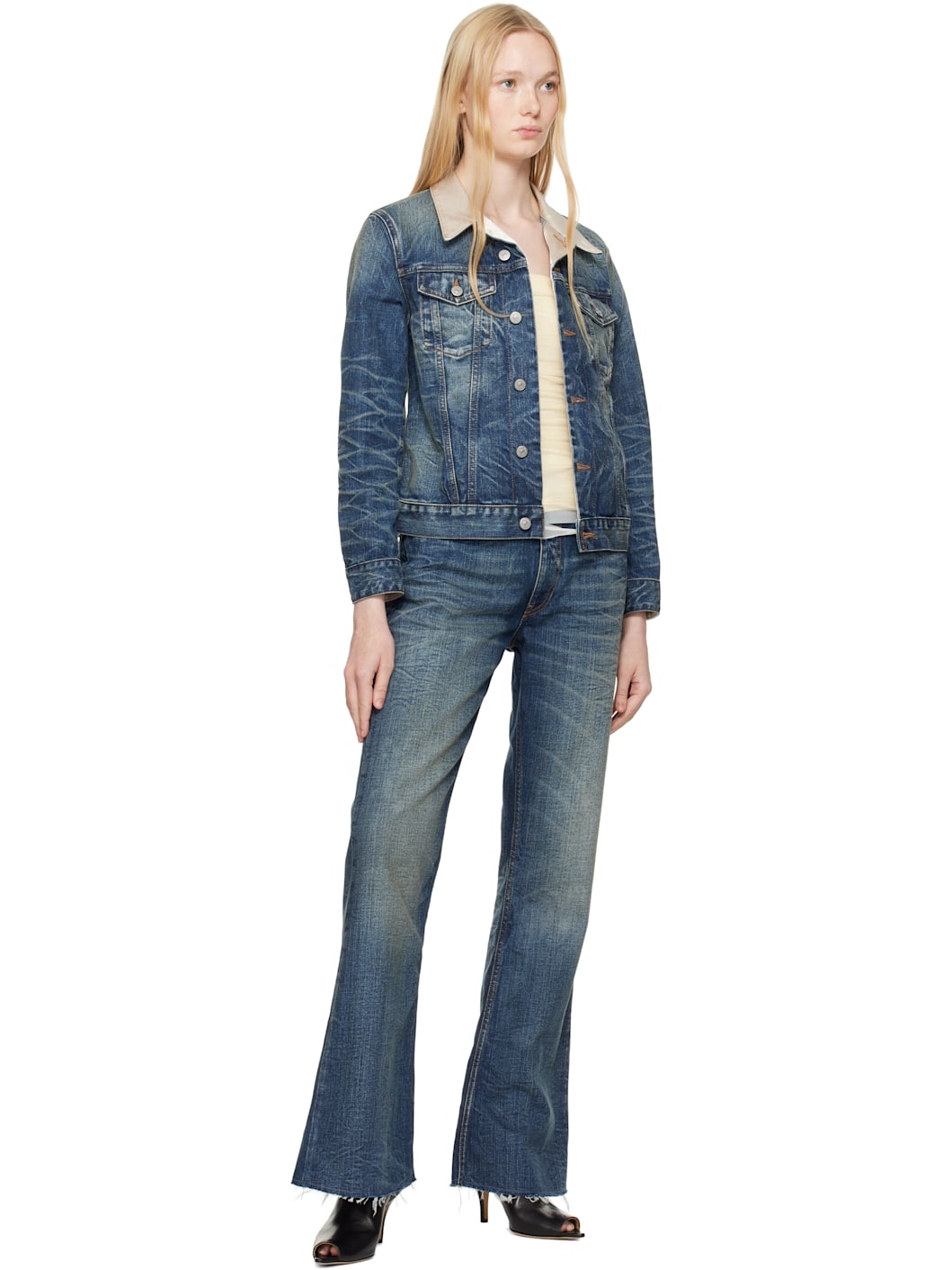 Blue Sports Denim Jacket - 4