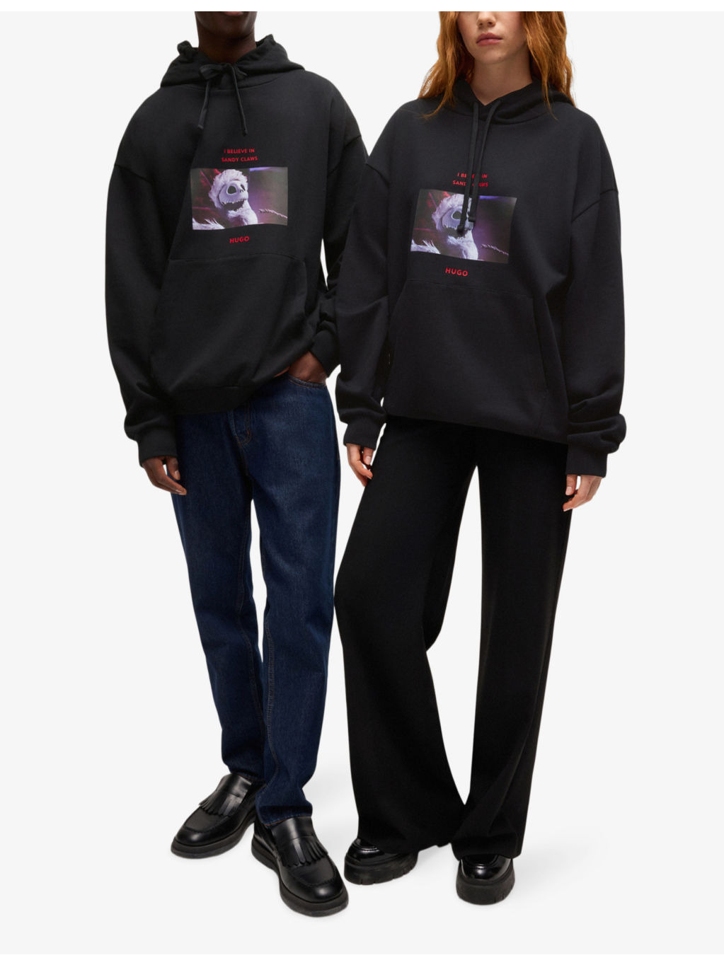 Drawstring-hood graphic-print cotton-jersey hoody - 2