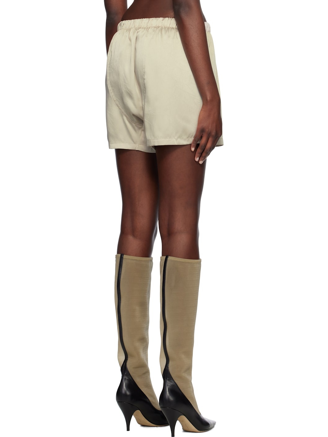Beige Summer Night Shorts - 3