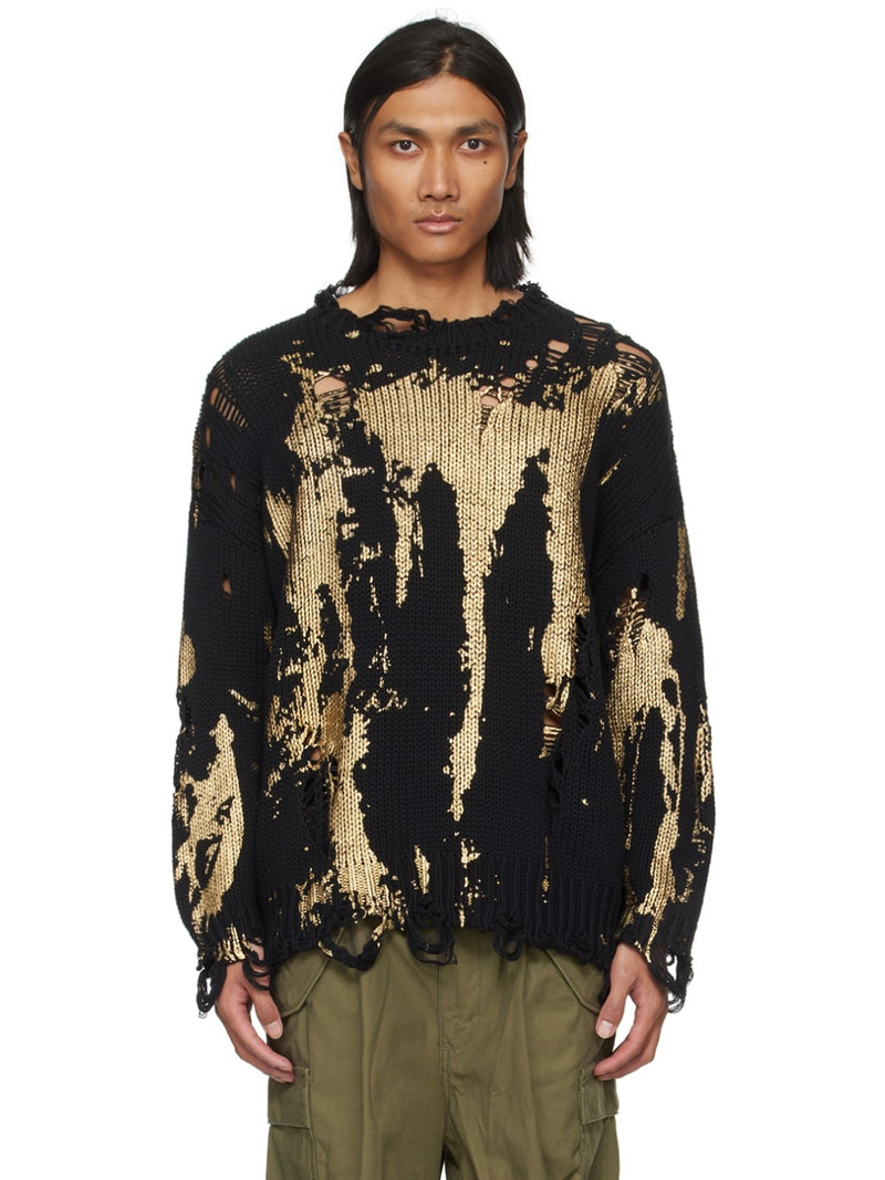 Black Printed Sweater 1