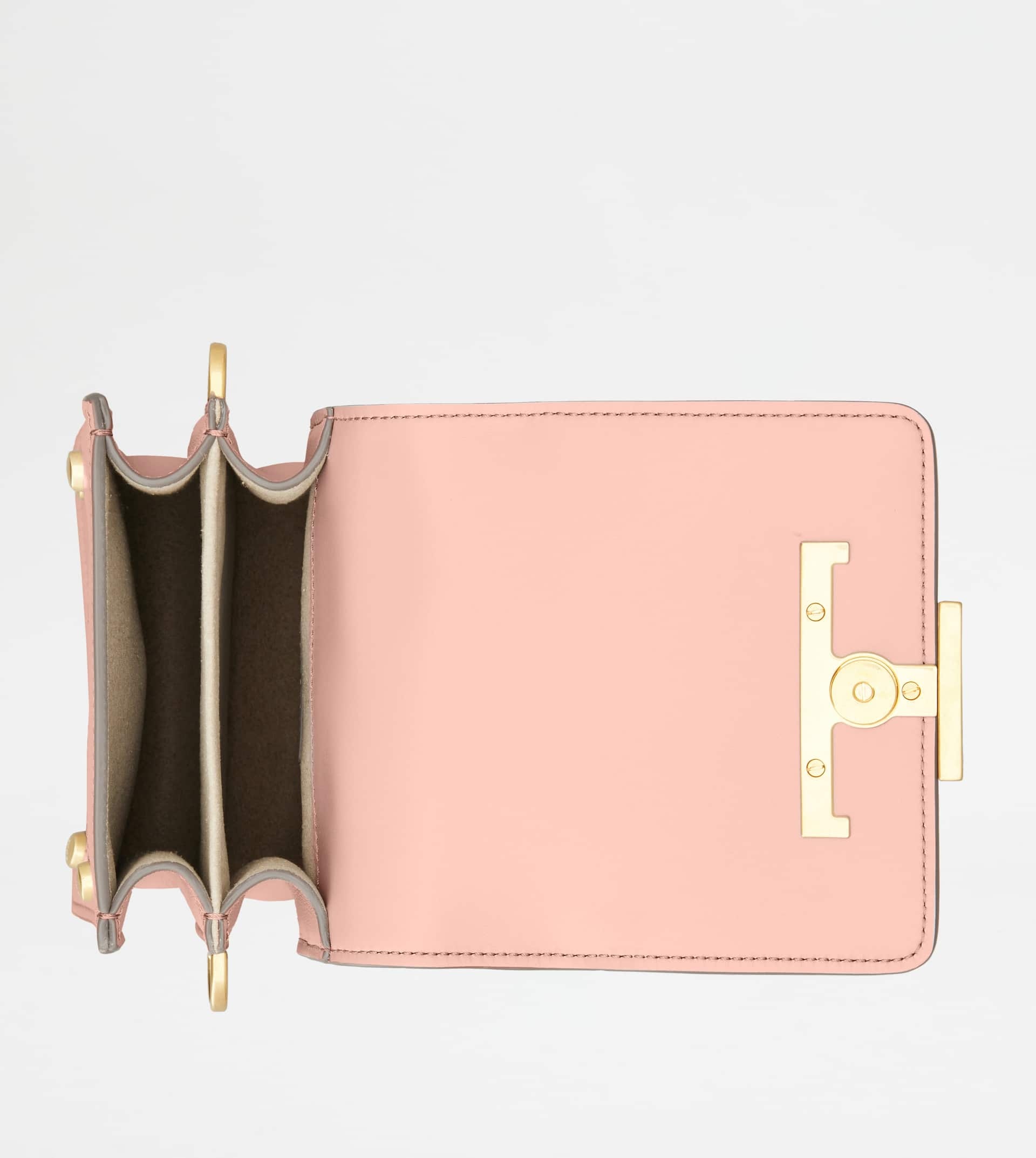 T TIMELESS BAG IN LEATHER MICRO - PINK - 3