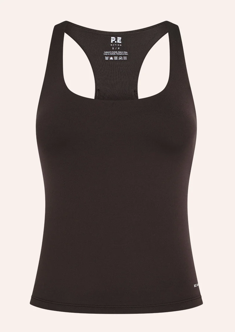 SIGNATURE SCOOP TANK IN COFFEE - 1