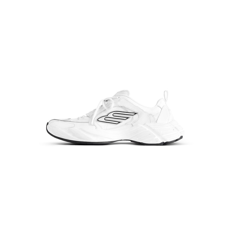 BALENCIAGA Women's Monday Shoe in White/black/grey outlook