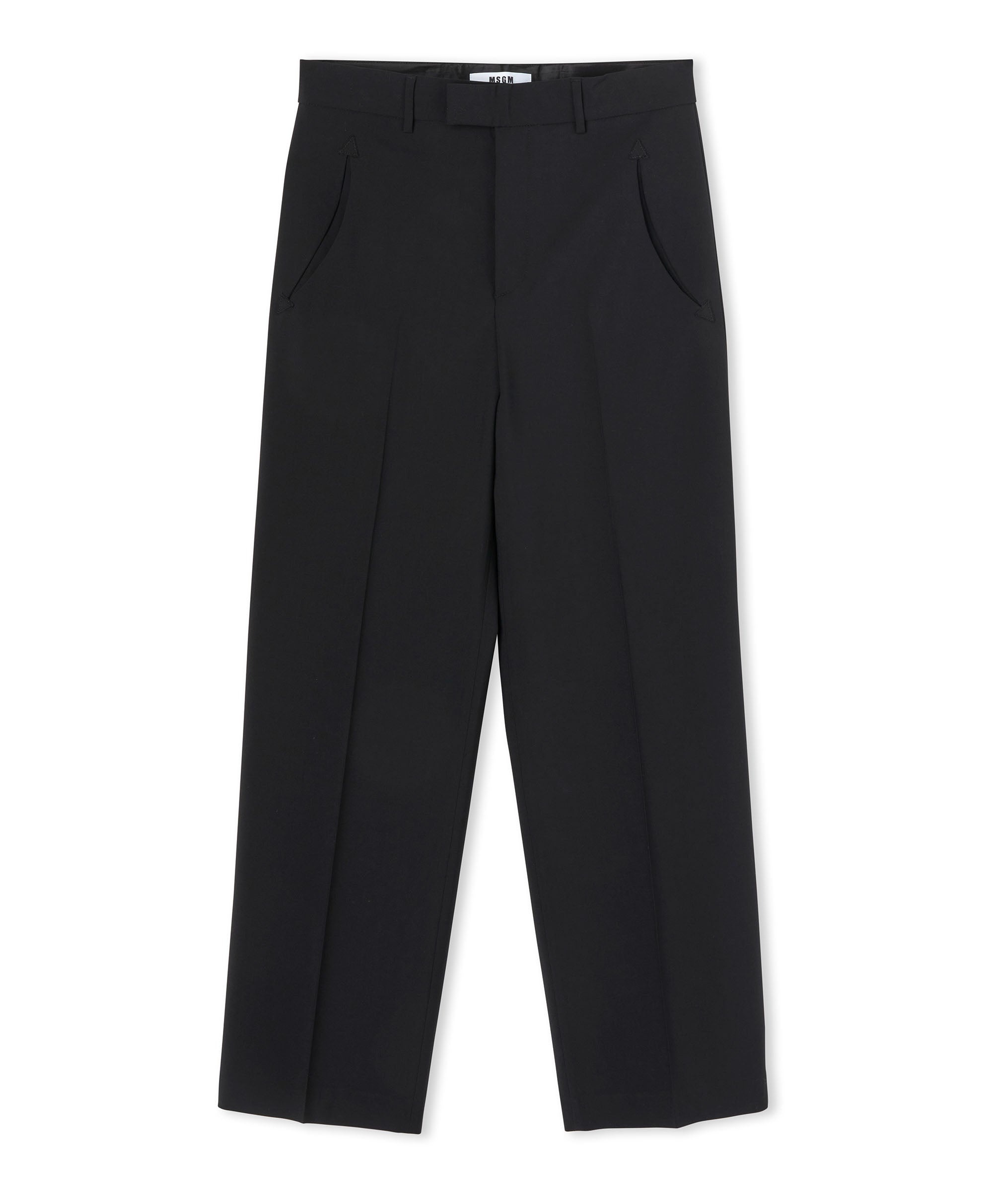 Lightweight wool tailored pants with straight legs - 3