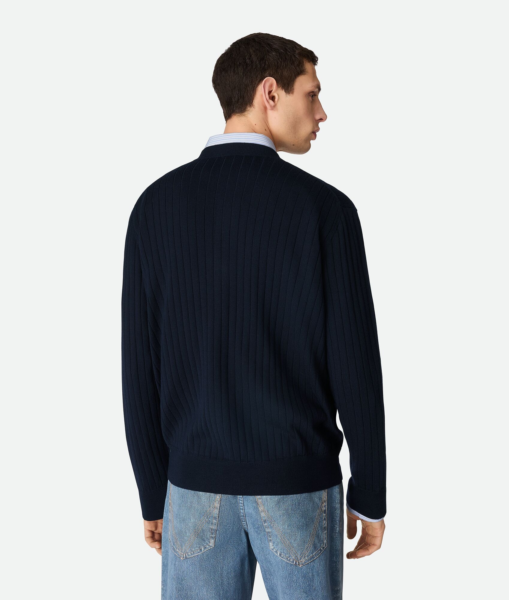 Wool Rib Cardigan - 3