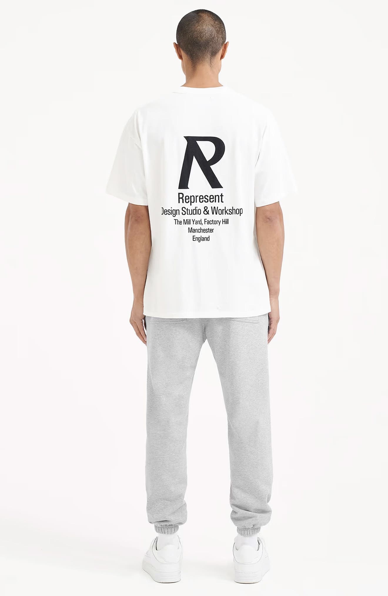 Represent Owners' Club Logo Graphic Joggers in Ash Grey/Black at Nordstrom - 4