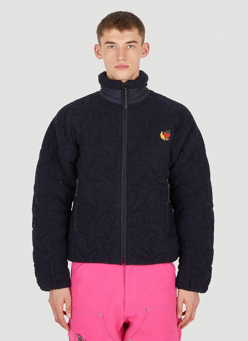 Quilted Fleece Zip Jacket - 1