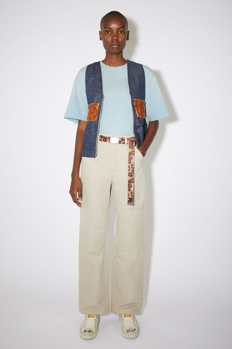 Acne Studios Webbing buckle belt - Pale orange/coffee brown outlook
