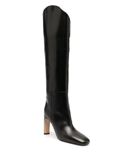 Jil Sander sculpted heel knee-high boots outlook