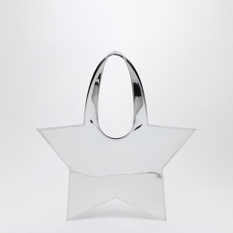 MINI STAR MIRRORED SILVER TOTE BAG - 2