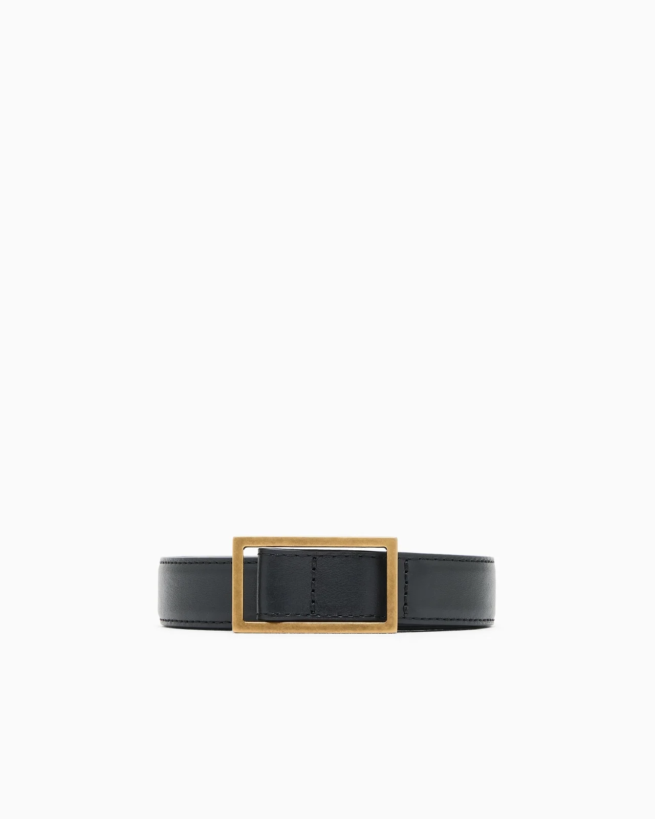 LEATHER BELT WITH PLATE - 1