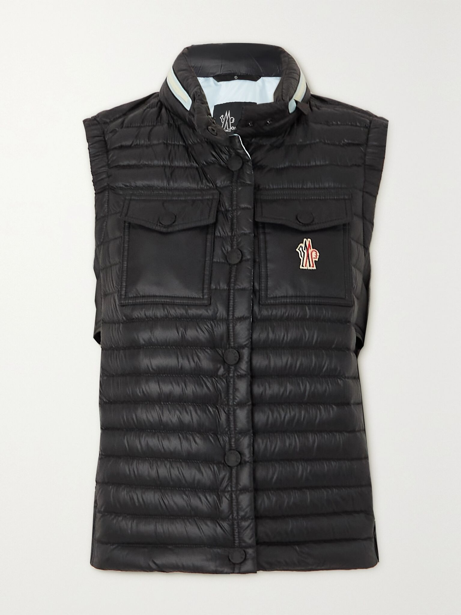 Gumiane quilted shell down vest Black - 1