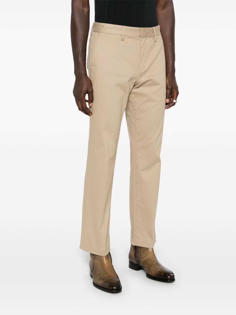 straight-leg chino trousers - 3