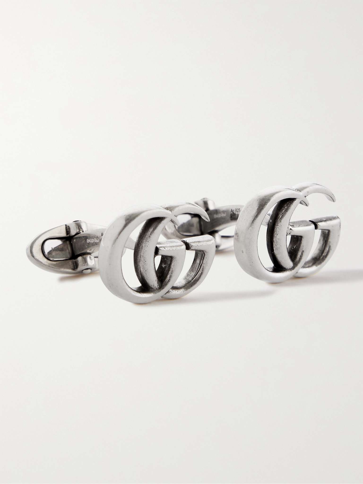 Logo-Detailed Sterling Silver Cufflinks - 4