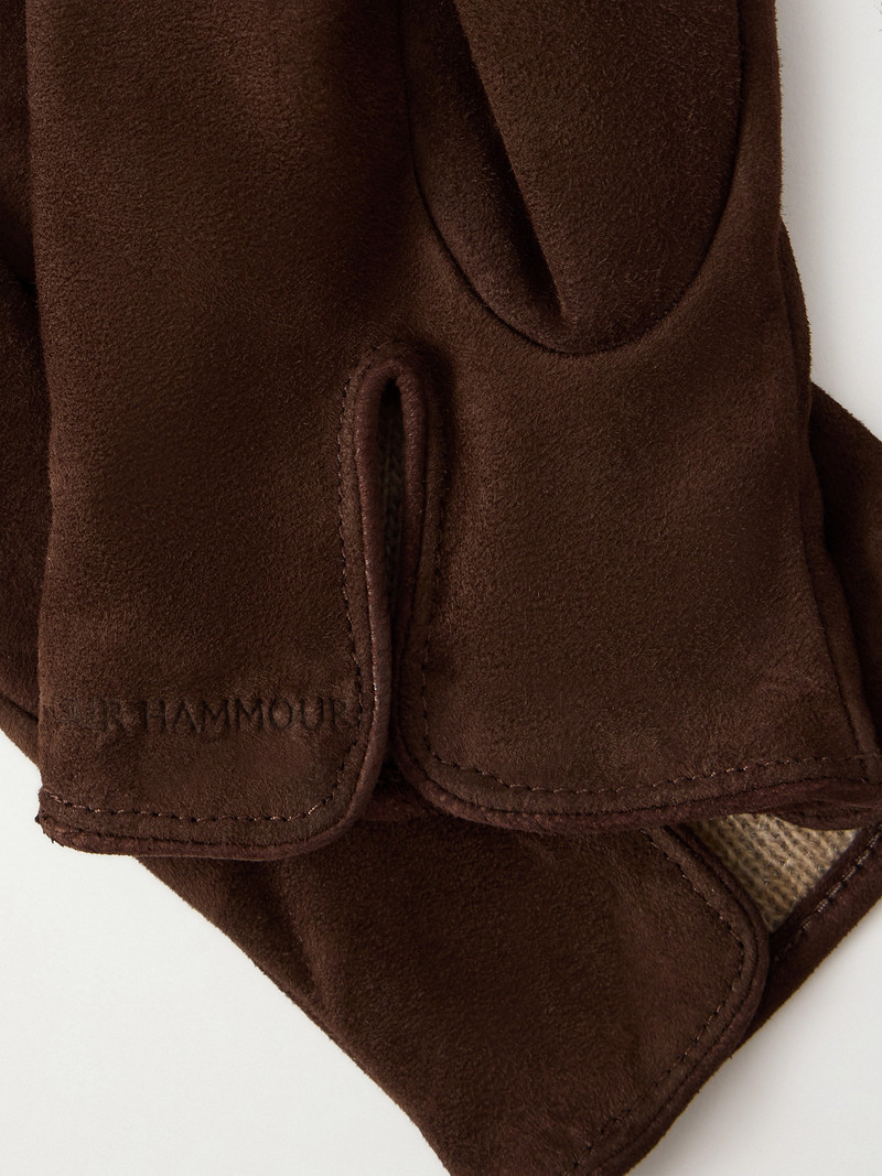 NOUR HAMMOUR Suede Gloves outlook