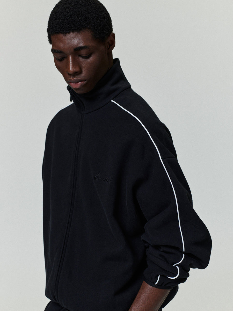 Modern Track Jacket With Piping - 3