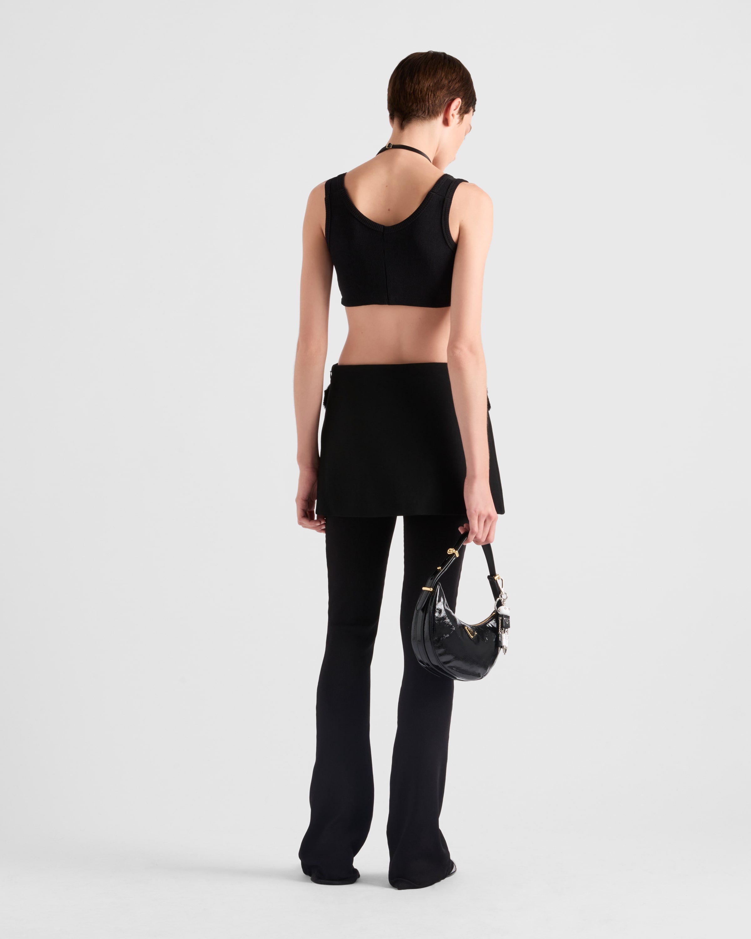 Ribbed knit jersey pants - 5