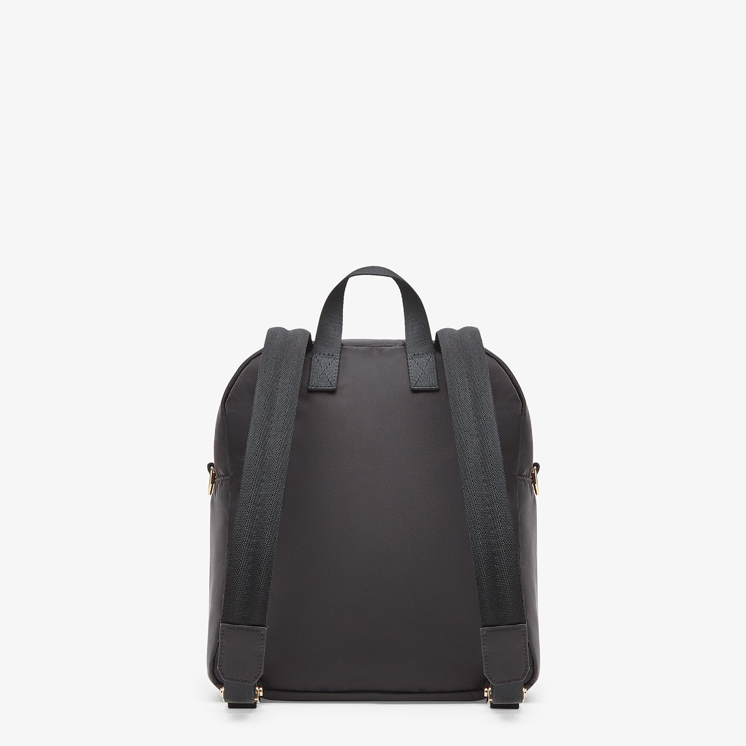 Black nylon backpack - 4