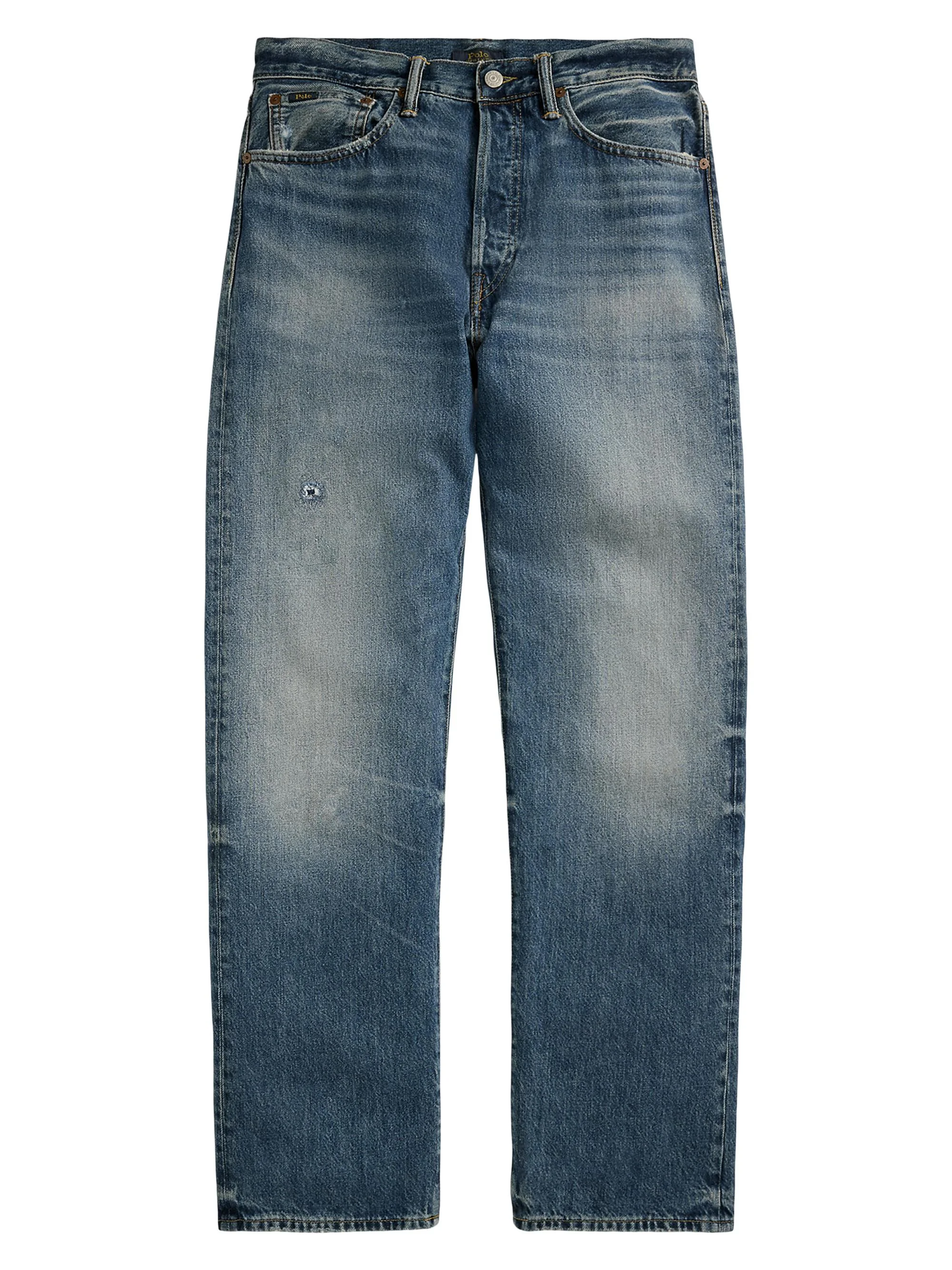 Men's Heritage Distressed Straight Jeans - Kensington Wash - 1