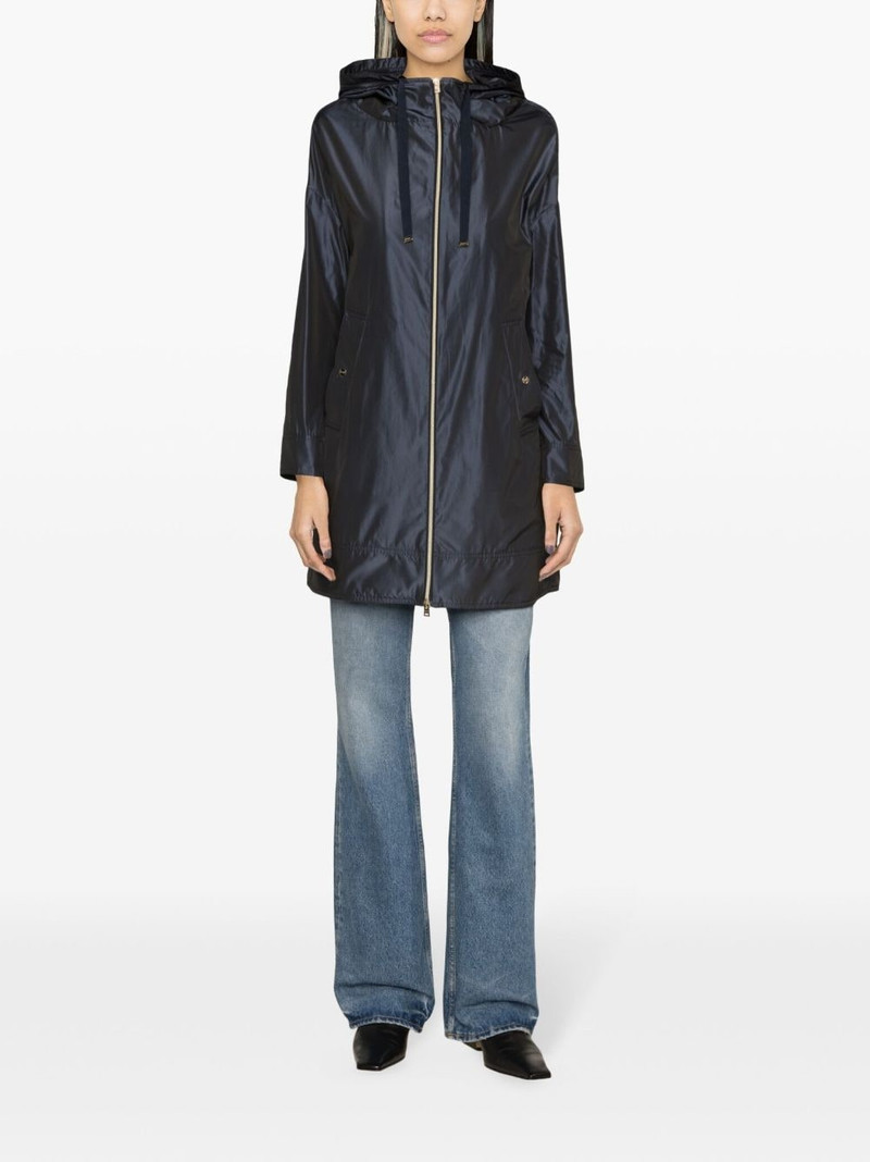 Herno iridescent-effect hooded parka outlook