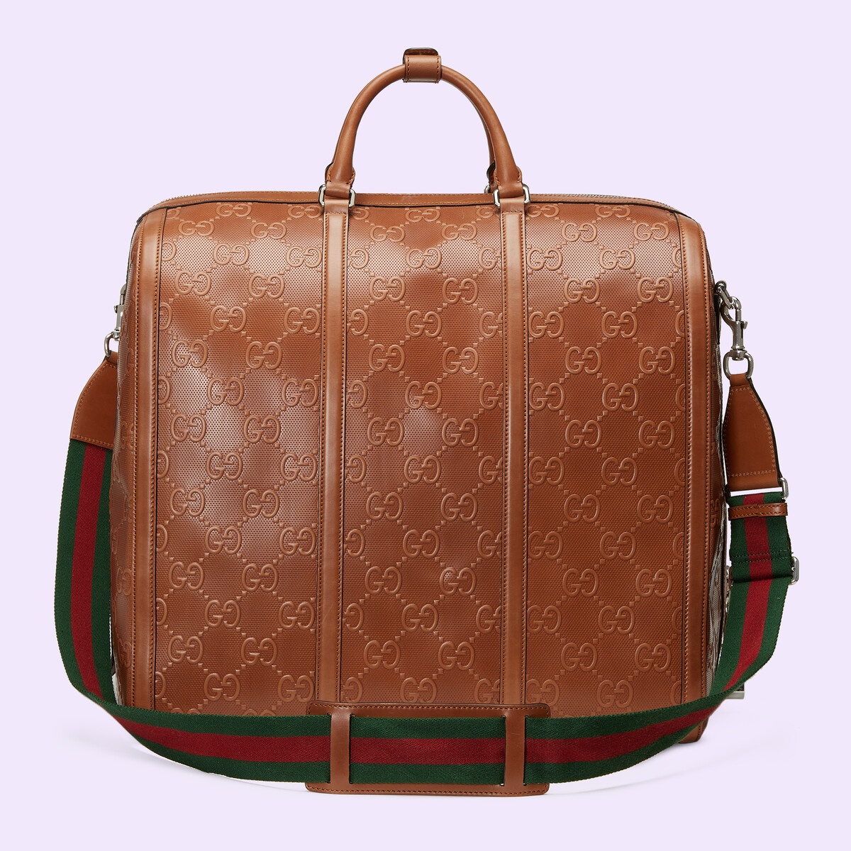 GG embossed duffle bag - 5