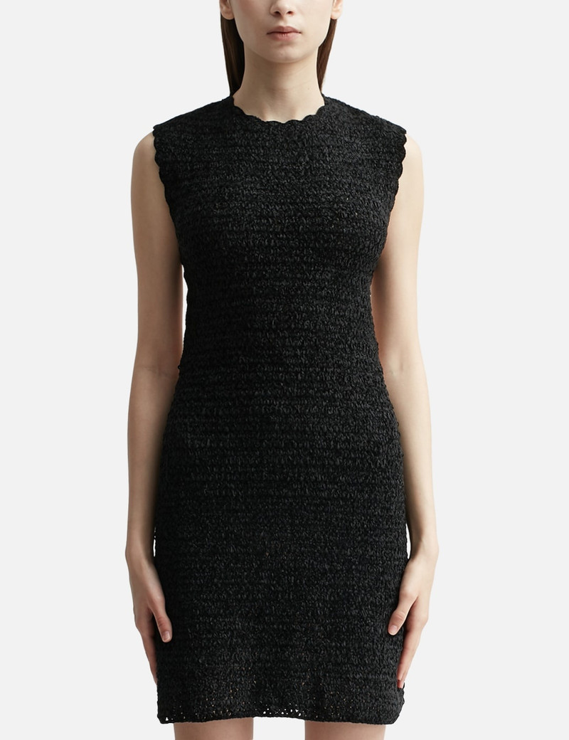 VELVET CROCHET OPEN BACK MINI DRESS 1