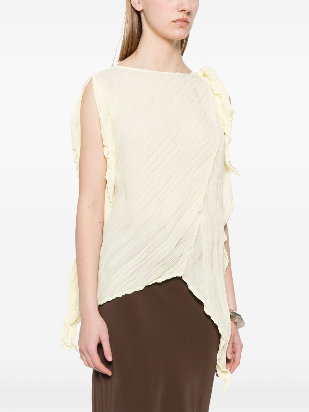wrinkled twisted blouse - 3