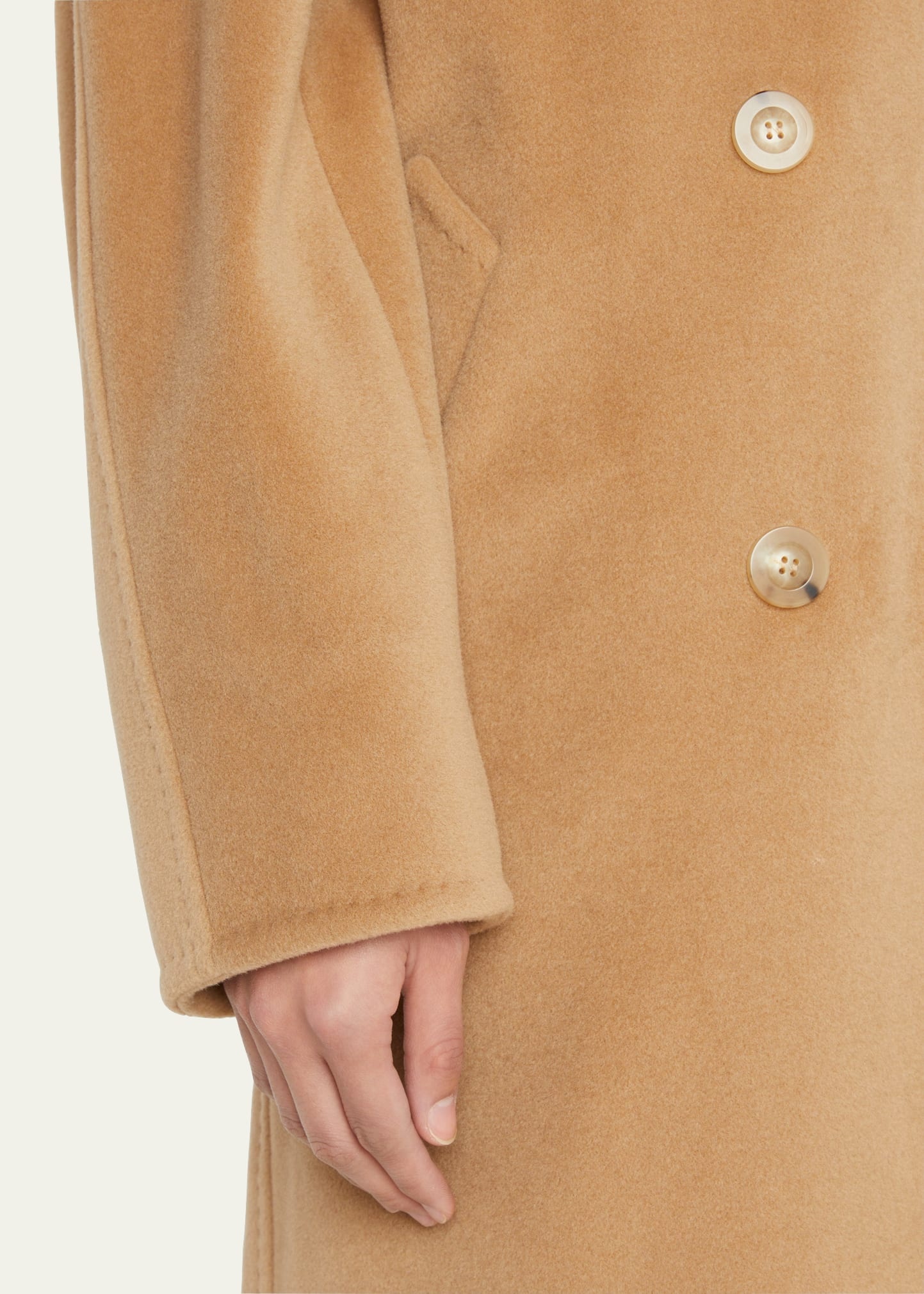 Wool-Cashmere Double-Breasted Madame Coat - 5