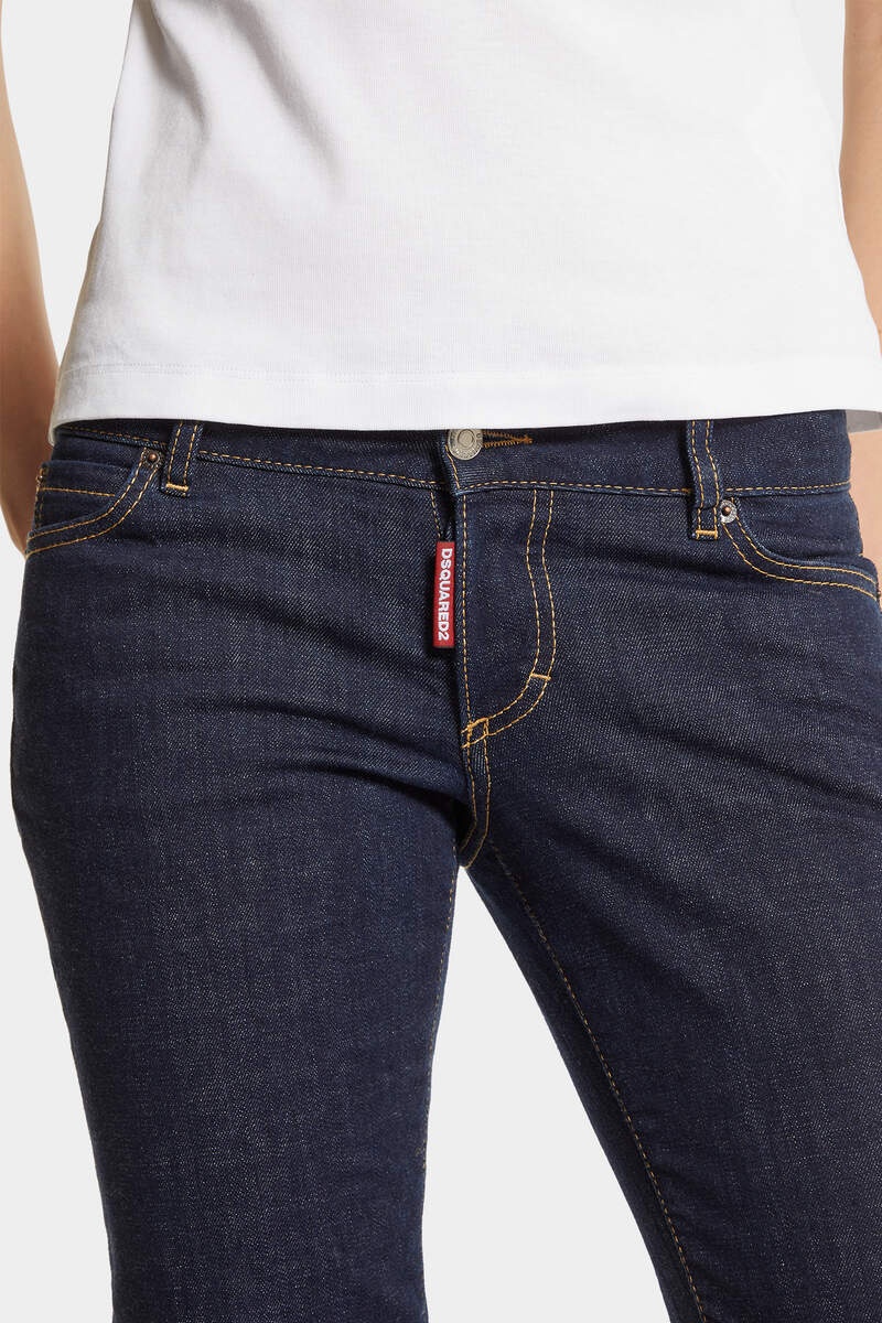 DARK RINCE WASH JENNIFER JEANS - 5
