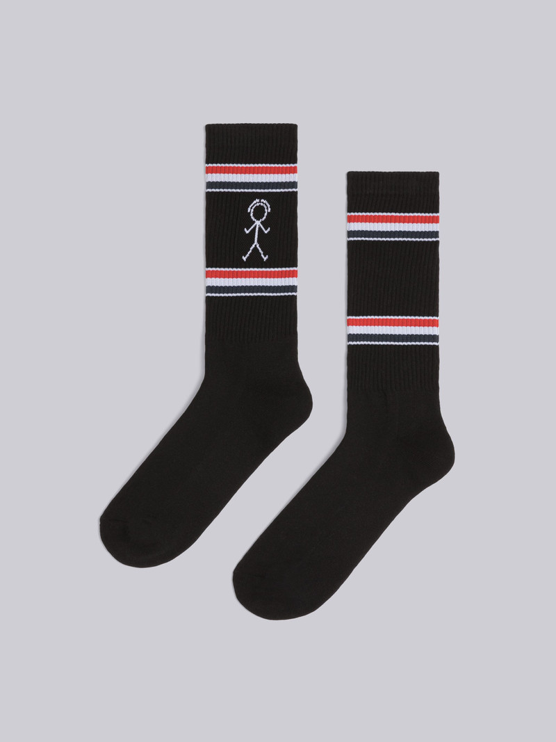 Thom Browne Cotton Mid Calf Mrs. Thom And Hector Athletic Socks outlook