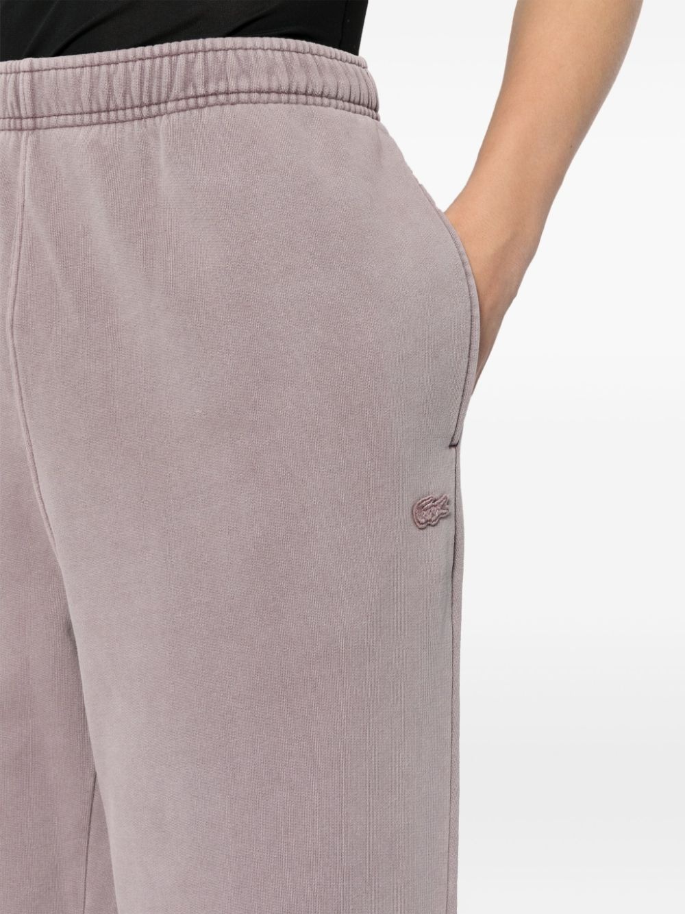 tapered cotton track pants - 6