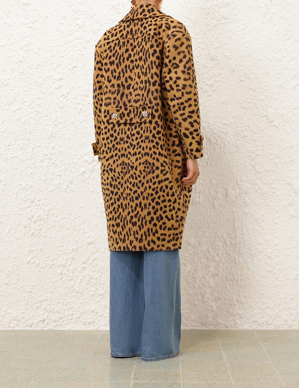CRUSH JACQUARD BARREL COAT - 4