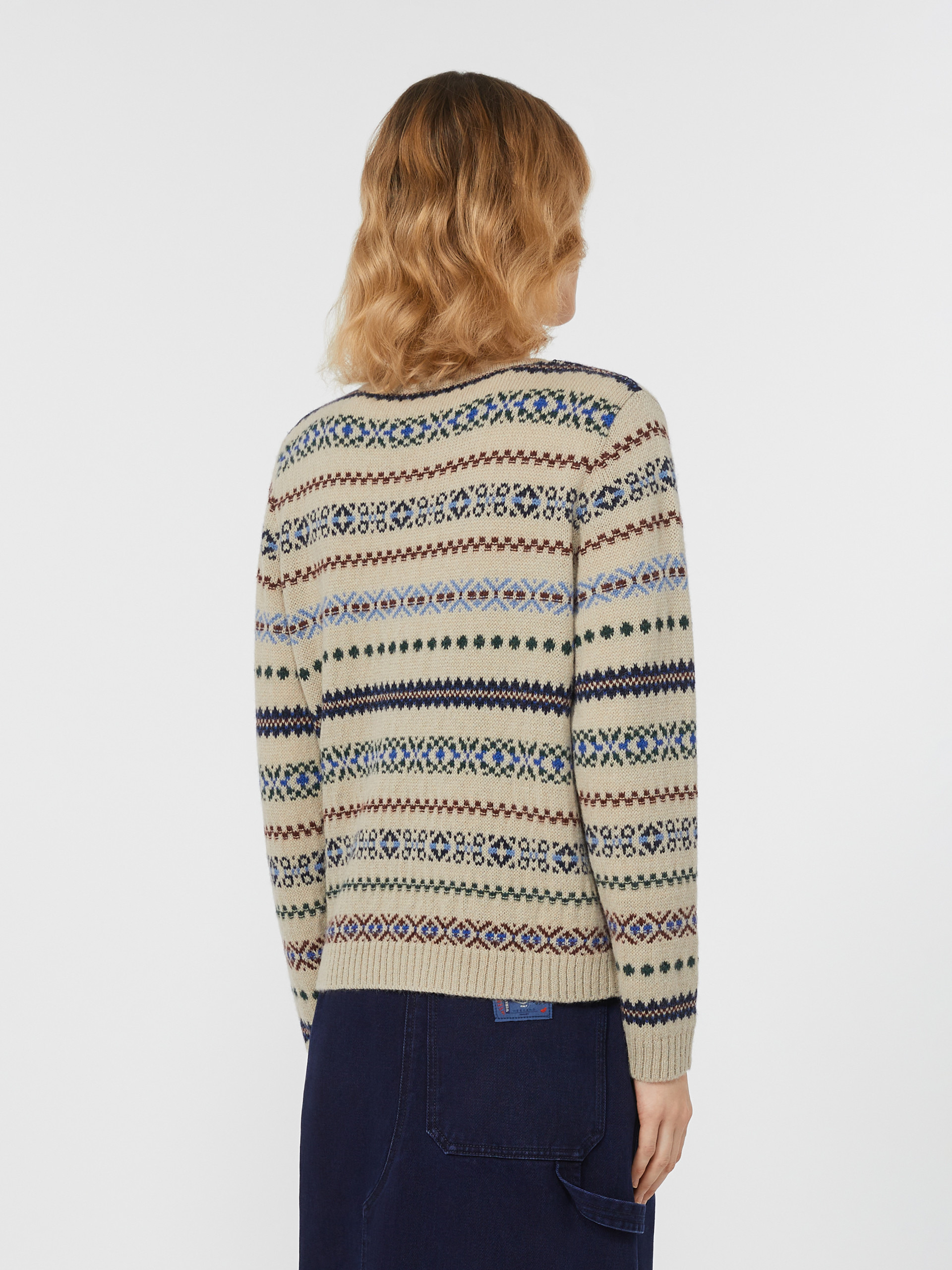 QUIRITE Wool and alpaca jacquard jumper - 4