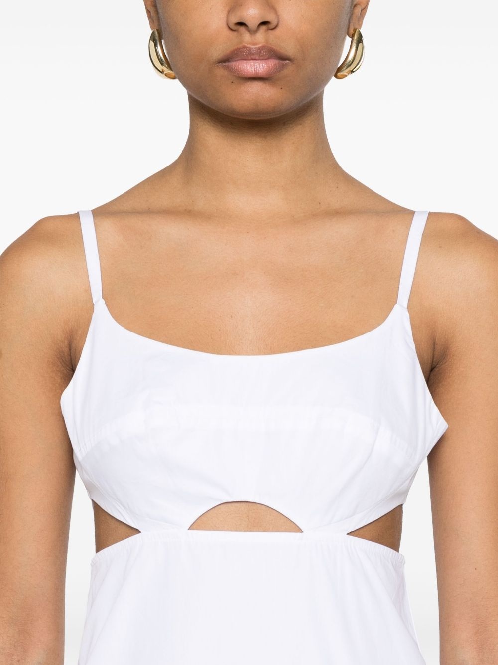 cut-out detail midi dress - 5