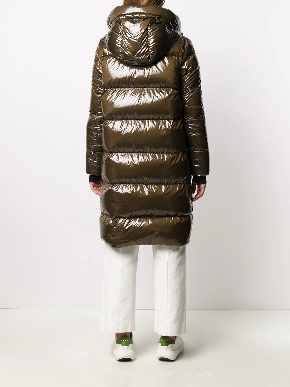 high-shine down-feather coat - 4