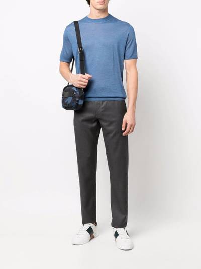 Canali round neck knit T-shirt outlook