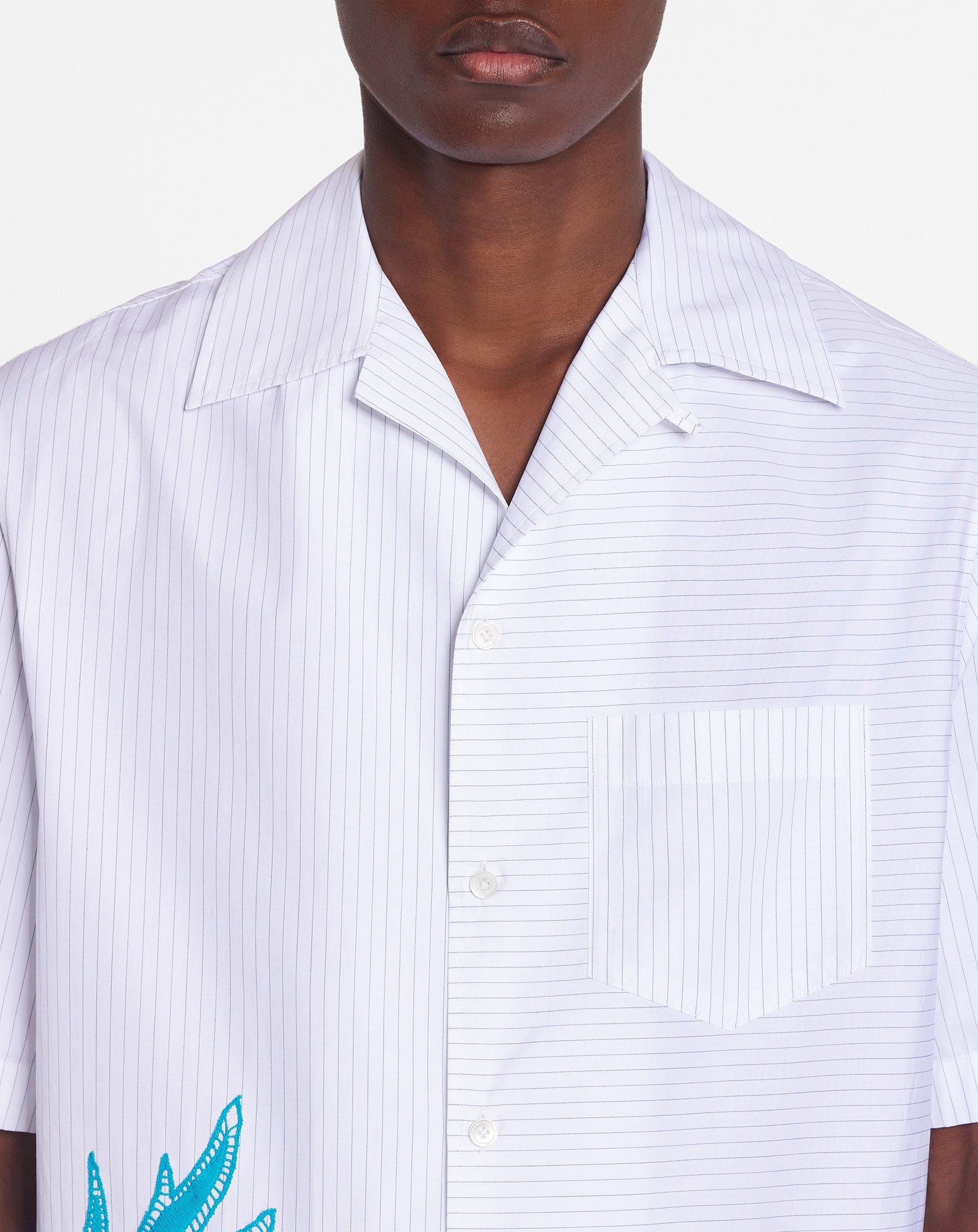 ASYMMETRICAL SHIRT WITH YOKE - 5